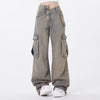 Fashion Work Clothes Wide-leg Jeans Male