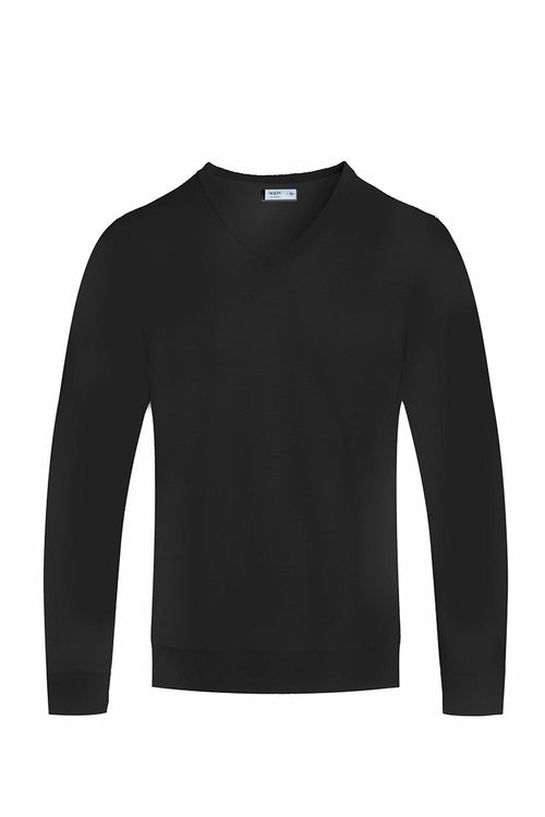 Aura $ Co. - The Signature V-NECK: Essential Knit Pullover