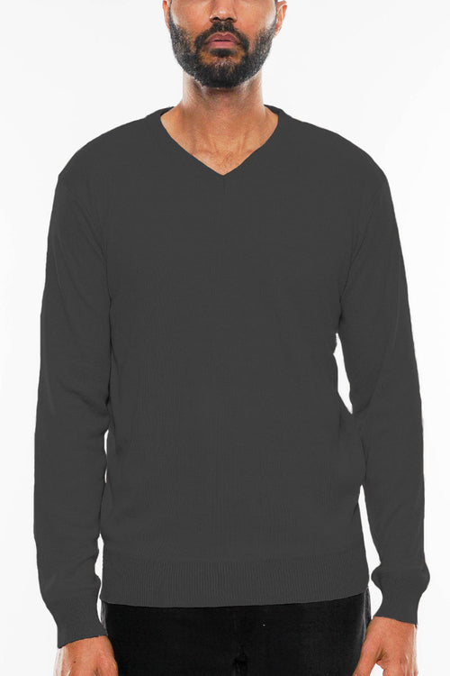 Aura $ Co. - The Signature V-NECK: Essential Knit Pullover